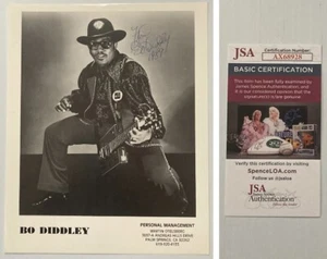 Blues Guitarist Bo Diddley Signed Autograph 8x10 Promo Photo - JSA - FREE S&H! - Picture 1 of 5