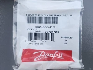 Danfoss 06Z-666-BG 3/8" Hose x 3/8" Female JIC 90 Short Drop - Picture 1 of 2