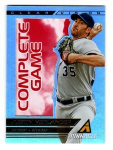 2013 Pinnacle Clear Vision Pitching Complete Game #1 Justin Verlander