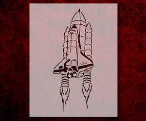 Space Shuttle Rakete Schablone 8,5 x 11 Zoll (851) - Bild 1 von 1