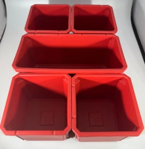 5 rote Profil Aufbewahrungsbehälter Tabletts Teiler Milwaukee Packout Organizer 48-22-8435 - Bild 1 von 1