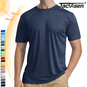 UPF50+ Mens Short Sleeve UV Shirts Quick Drying Performance Water Sport Casual T