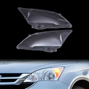 Pair For Honda CRV Left Right Side Headlight Cover Lens Lampshade 2007-2011 2.4L - Foto 1 di 15