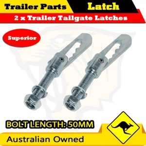 2x ANTI RATTLE LATCH LUSE GRAVITY BOLT ON LUCE FASTENER TAILGATE TRAILER UTE - Picture 1 of 2