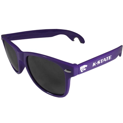 Kansas St. Wildcats Beachfarer Bottle Opener Sunglasses, Purple Cover