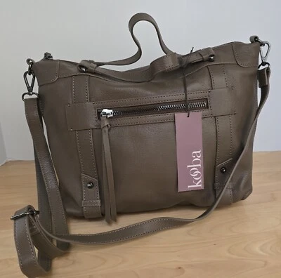 Kooba Leander Satchel in Rosewood Leather  NWT   MSRP $398 - Image 1 of 4