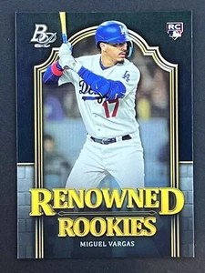 MIGUEL VARGAS RC 2023 Bowman Platinum Renowned Rookies #RR-8 Los Angeles Dodgers - Picture 1 of 2