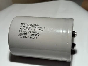 Mepco/Electra 95000UF 20VDC 85C Condensatore Elettrolitico Max (NOS) - Foto 1 di 3