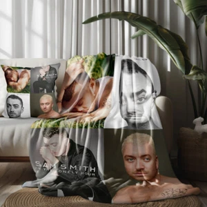 Throw Blanket and Pillowcase Set of 2，Sam Smith Thin Bed Couch Decor Gifts - Picture 1 of 6