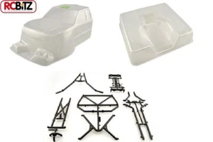 Axial Trail Honcho Truck Body Uncut CLEAR Molded Rear Cage Decal & masks AX4025 - Picture 1 of 1