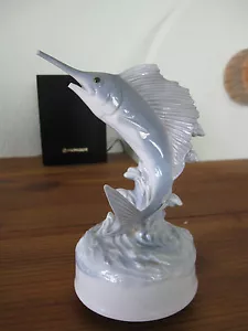 SWORDFISH-Porcelain Music Figurine Play's  Bobby Darin's  " Beyone The Sea" - Picture 1 of 12