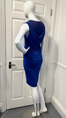 Abito drappeggiato blu elettrico Acne Studios. TAGLIA 36 (UK 8)