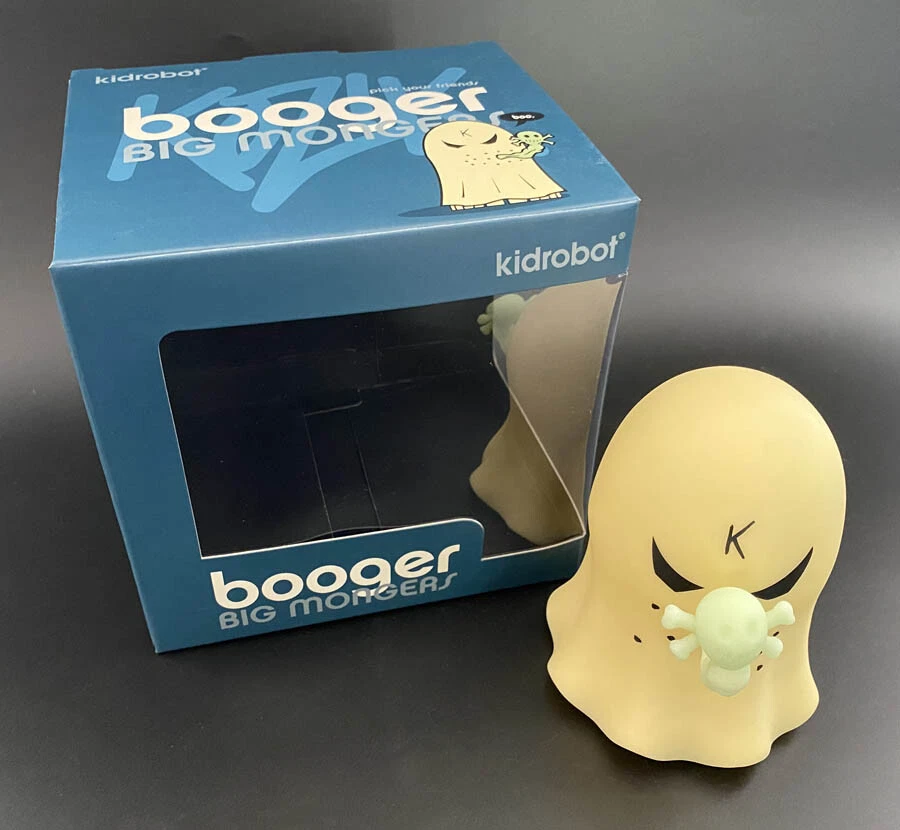 Frank Kozik SIGNED Kidrobot 5" Booger Big Monger Figure AUTOGRAPHED Ghost MIB - Image 1 of 4