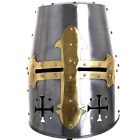 18ga Norman Medieval Armor The Great Helmet Templar Helmet handmade