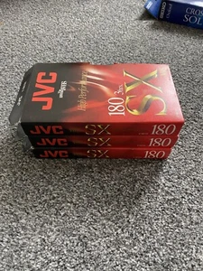 3 Blank VHS Video Tapes JVC SX 180, Kodak And mr Video All New Bundle - Picture 1 of 2