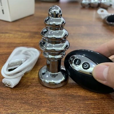 Control Remoto Anal Butt Plug Vibrador Masajeador de Próstata Control Consolador Juguetes Sexuales Foto 1 de 4