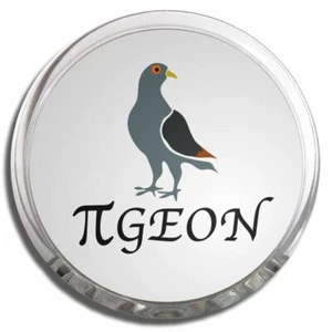 Pi Pigeon Memo Fridge Magnet Plastic Clip (58mm) - Picture 1 of 2