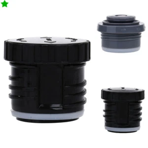 1xBlack Travel Vacuum Flasp Lid Pot Kettle Cap Replacements Bottle Cover Stopper - Picture 1 of 7