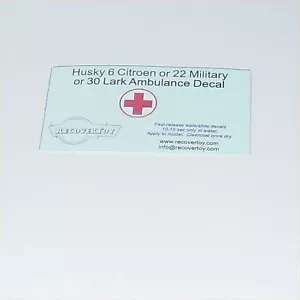 Corgi Juniors Husky 30 Studebaker Lark Ambulance Red Cross Decal - Picture 1 of 3