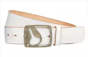Cinturón Nixon Icon Cut Out II Blanco y Hebilla Dorada - (S) Pequeño ¡Nuevo! - Imagen 1 de 3