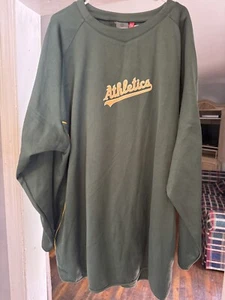 4xt Oakland Athletics Thermabase Sweatshirt MLB Majestic - Picture 1 of 3