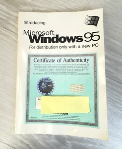 Introducing Microsoft Windows 95 Manual with Product Key - Certificate - Picture 1 of 5