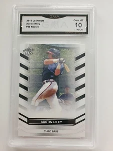 2015 Leaf Draft Rookies Austin Riley #5. GMA Graded 10 Gem #1143126.  - Picture 1 of 3