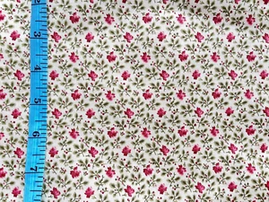 Cotton Print 1/2 + Yard Quilting Windham Fabrics Pink Flowers Nancy Gere Secrets - Picture 1 of 3