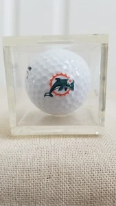 Miami Dolphins NFL Football Wilson Logo Golf Ball In Case - Picture 1 of 18