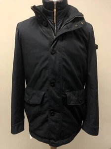 STRELLSON MENS' WATER-REPELLENT JACKET NAVY SIZE 40 HOODED MINT CONDITION - Picture 1 of 7