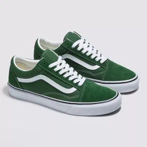 Zapatillas deportivas Vans Old Skool VN0005UF6QU para hombre 11,5 verde gamuza con cordones zapatos de skate - Imagen 1 de 6