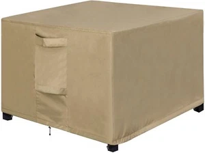 Outdoor Waterproof Patio Ottoman Covers Square UV Proof Patio Side Table Cover - Picture 1 of 8