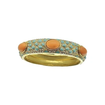 Stella & Dot Sunset Turquoise Enamel Bangle Bracelet - NIB! - Image 1 of 3