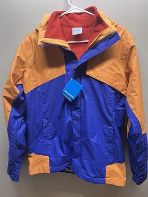 Columbia Bugaboo jacket Interchange Youth XL 18-20 blue orange  Waterproof New! - Image 1 of 4