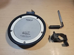 Roland PDX-6 V-Drum Dual Trigger Tom Mesh Head W/ Mount & Clamp - Pdx 6 #3A4 - Picture 1 of 7