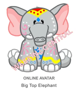 Webkinz Classic Big Top Elephant *Code Only* - Picture 1 of 4