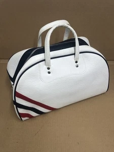 Bolso de Bowling Uni-Travel Años 70/80 Blanco, 10" Alto, Con Asas Blancas. Usado en excelente estado! - Imagen 1 de 11