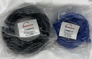 Cat6 UTP Kupfer Patchkabel Blau 30 Fuß & HDMI 2k+4k/60Hz 25 Fuß Sat Maximum Neu - Bild 1 von 3