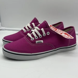 Vans Off the Wall Tennisschuhe Canvas Schnürschuhe Fuchsia Damen 5 Herren 3,5 Neu mit Etikett - Bild 1 von 5