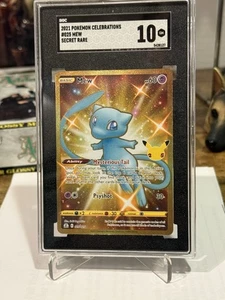 SGC 10 POKEMON CELEBRATIONS #025 MEW SECRET RARE GOLD GEM MINT - Picture 1 of 5