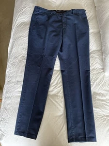 Loro Piana Recent Model Chino Trousers 54 Blue 36 Waist - Picture 1 of 13