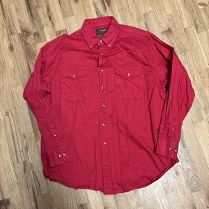 Walls Hemd Herren XL Rot Button Down Arbeitskleidung Outdoor - Bild 1 von 5