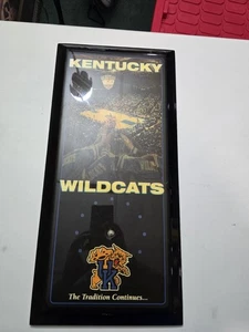 University Of Kentucky Wildcats Custom Clock With Flaws Does Not Work 26x12 - Picture 1 of 24