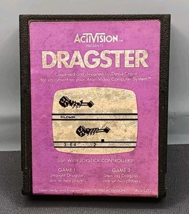 Atari 2600 Dragster 1980 Video Game cartridge  - Picture 1 of 5