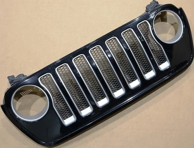 18-23 Wrangler JL Gladiator JT grade dianteira 68457083AA Jeep preto fabricante de equipamento original de fábrica - Imagem 1 de 4