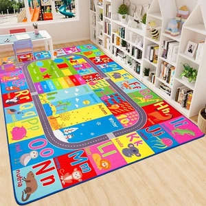 HOMORE Kids Educational Rug, 6x9 Collection Area Feet, Multi Color - Picture 1 of 8