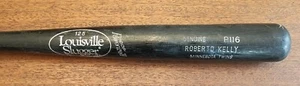 1996-97 ROBERTO KELLY MN TWINS AUTOGR. H&B LOUISVILLE SLUGGER R116 GAME-USED BAT - Picture 1 of 8