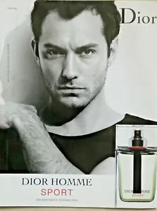 PRESSEWERBUNG 2009 DIOR HOMME SPORT THE ESSENCE OF MODERN MAN JUDE LAW - Bild 1 von 1