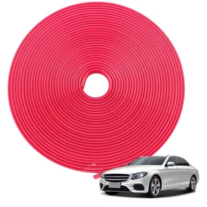 8M Wheel Hub Anti-Scratch Strips Anti-Collision Ring Car Accessories (Pink) - Afbeelding 1 van 11