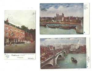 Postcard Collection Raphael Tuck Oilette London & Bull Inn Rochester - Bild 1 von 1